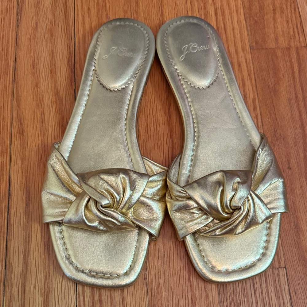 Gold Jcrew sandals